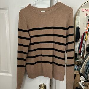 Striped Brown and Black Sweater